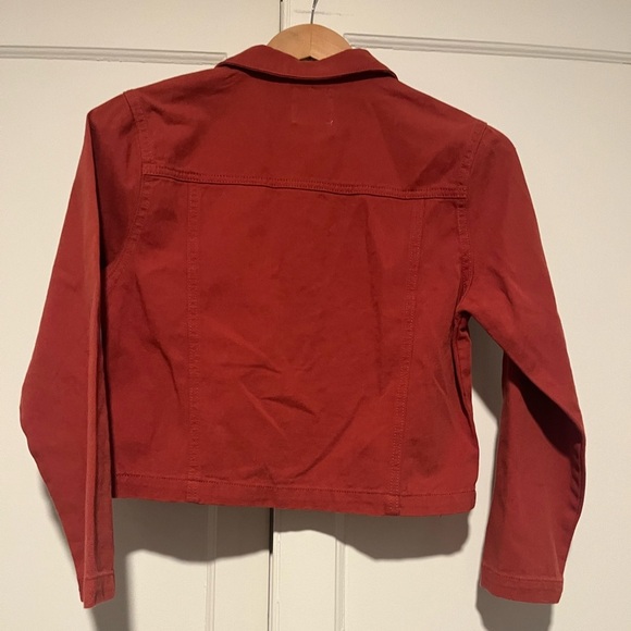 Hayden Girls Burnt Orange Cotton Cropped Jacket - Picture 2 of 3